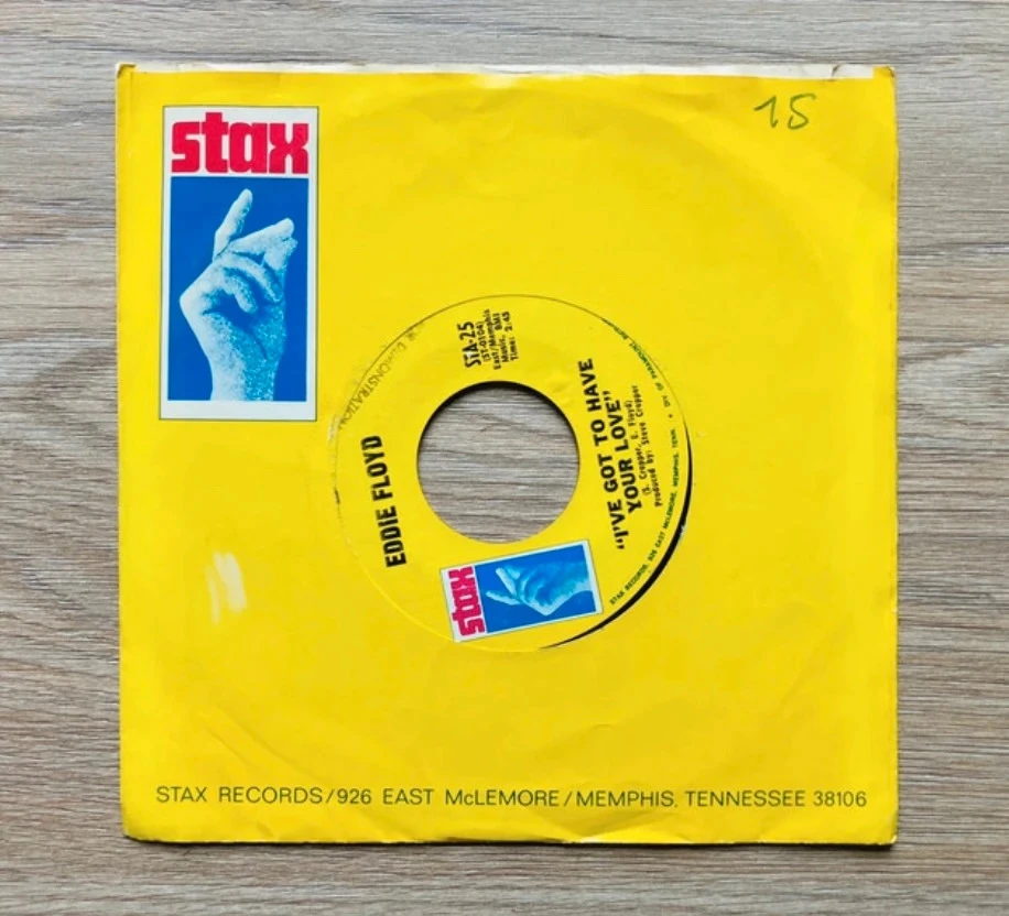 Disque vinyle 45t Eddie Floyd I’ve got to have your love.